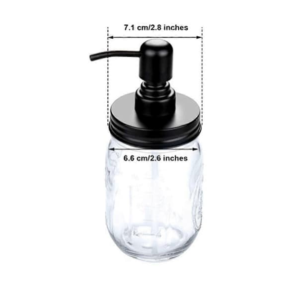 4-pack Mason Jar Tvåldispenserlock med pumpar, lotiontvåldispenserlock för 16 oz vanliga munburkar