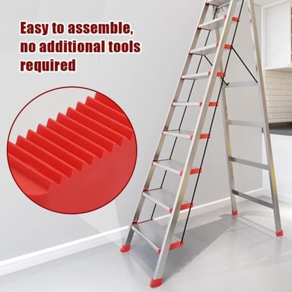 4 Gummifødder til Stiger, 50x20mm Universelle Erstatningsfødder til Foldestiger, Kompatible med DE