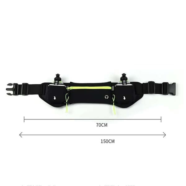 Running Belt with Bottles – Optimal Hydration for Active Black