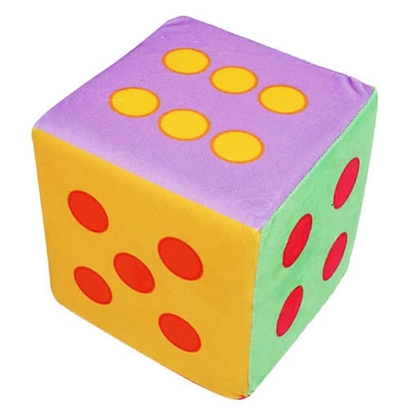 3x Jumbo Skum Tärningsspel Karnevalstillbehör 15 cm