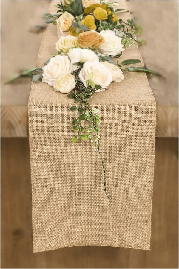 2 10Mx30cm jute bordløbere, jute bordløbere