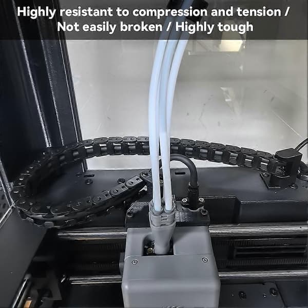 For Flashforge Adventurer 5X Åpen Dragkjede Kabelbærer 3D-printer Oppgraderte Deler for AD5X 3D-printer Black