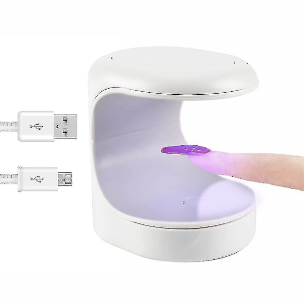 Mini USB UV LED-nagellampa Nagelgel Polish Torklampa Art Manikyrverktyg