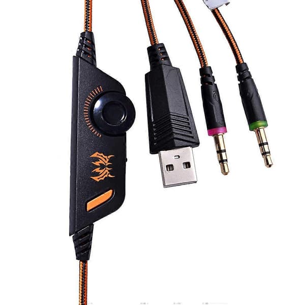 KOTION EACH Over-ear spillhodesett Orange Black