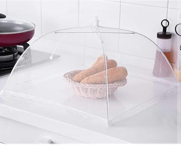 6-pak store og høje pop-up netmadovertræk teltparaply 30 cm