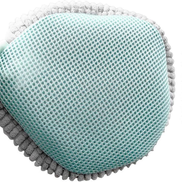 Gjenbrukbar vaskepose i netting for sko med glidelås Grey One Size