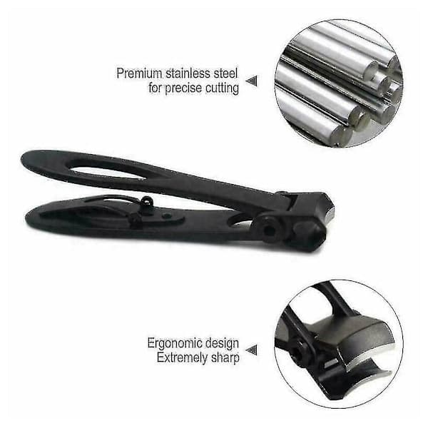 Extra Large Nail Clipper for Thick Nails, Robust Professional Home Tool Black
