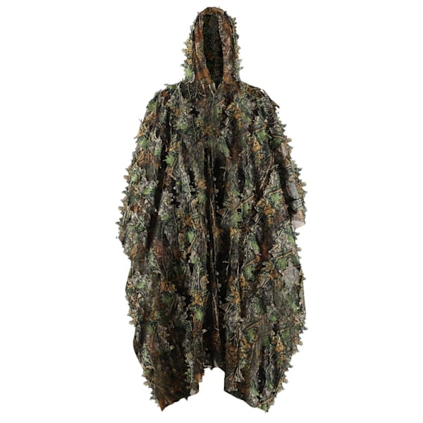 Militær Kamuflasje Ghillie Poncho 3D Dyrebilde Jakt for Menn Kvinner
