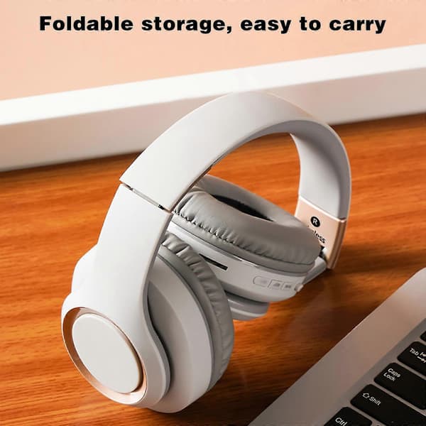Trådløst Bluetooth-headset Metal Teleskopisk Nyt Stort Høretelefon Bluetooth-headset B