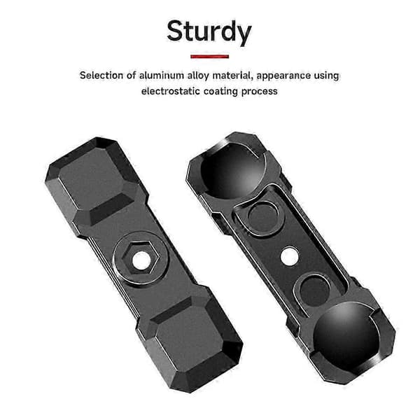 Aluminium 9 cm RAM Mount med dobbelt fatningsarm til motorcykeltelefonholdere
