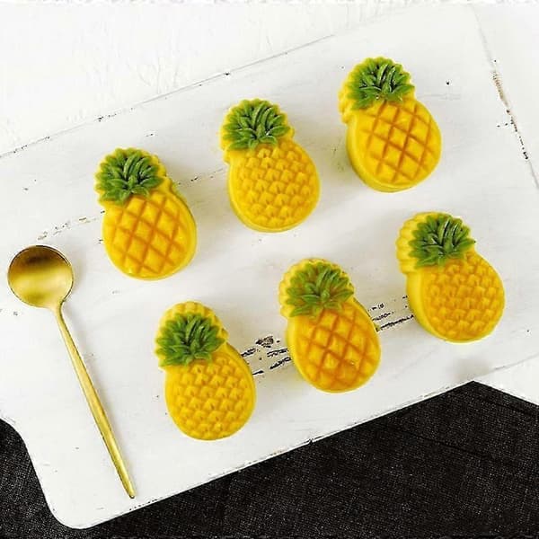 Frukt Ananas Kakeform Rustfritt Stål Kutter Form DIY Fondant Bakverk Kjeks Bakeform