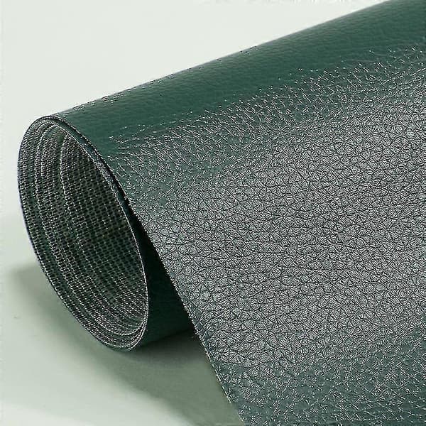 Læderreparationslap selvklæbende til sofa- og møbelridser Green 50cm*100cm
