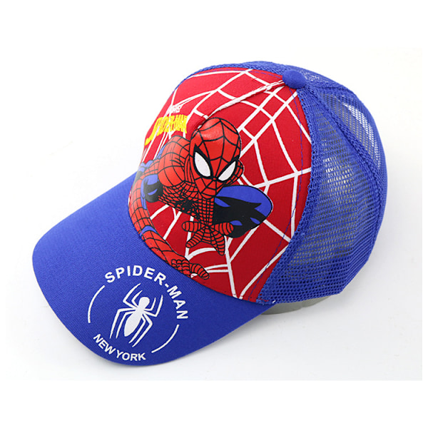 Spiderman tecknad serie basebollkeps, ny stil barnhatt för pojkar på våren och sommaren, hiphop solhatt Grid Grid D