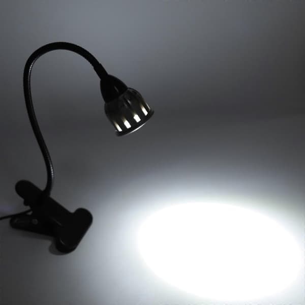 7W Trefärgad LED Akvarielampa COB Chip 360 Grader Roterande Clip On Akvarium