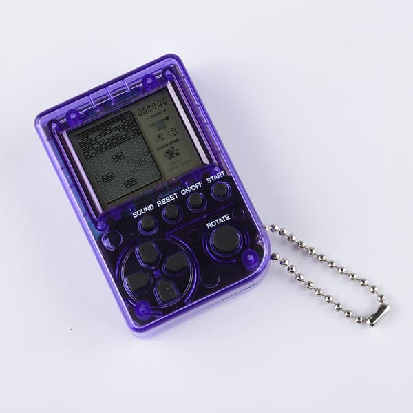Nostalgisk klassisk mini håndholdt barnas nostalgiske Tetris spillkonsoll med innebygde 26 typer spillprogrammer (tilfeldige farger)