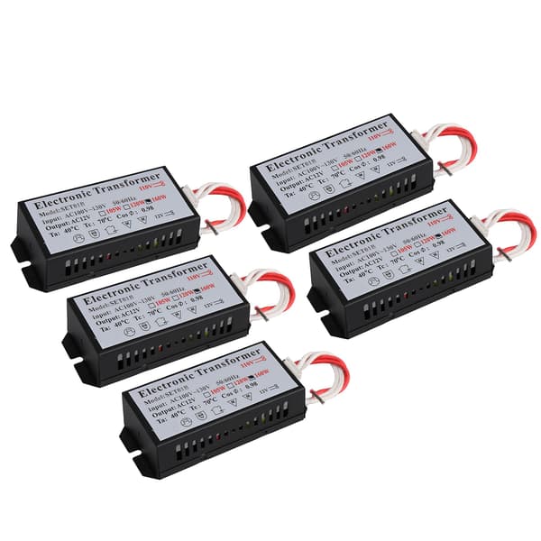 5 stk AC110V til 12V Halogen Elektronisk Transformator for Vegglampe 160W