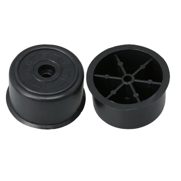 4 st svarta 45 mm diameter soffben golvskydd för möbelbordsfötter
