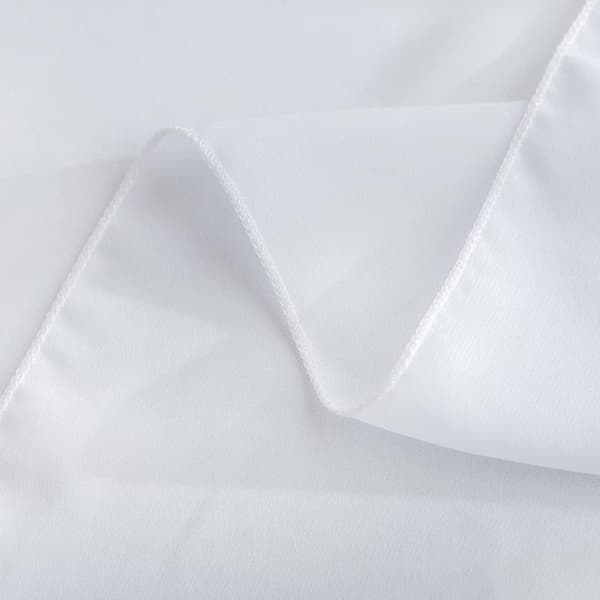 Bordløper i chiffon, 72*304cm, Hvit borddekorasjon for bryllup