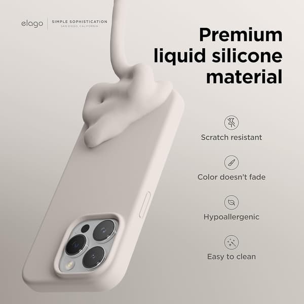 New hot-selling goods 2026-2027 Liquid Silicone Case Compatible with iPhone 15 Pro Case, Premium Silicone, Full Protective