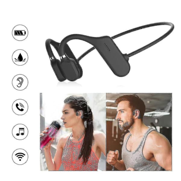 Bluetooth knogleledningsheadset hovedtelefoner