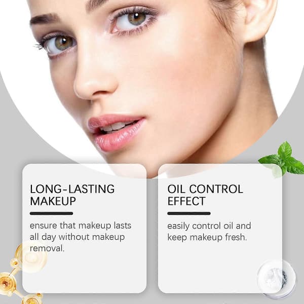 Langtidsholdbar makeup-setting spray forbedrer makeup og fugter i lang tid. Den er behagelig og siger farvel til pudret makeupfjerning.