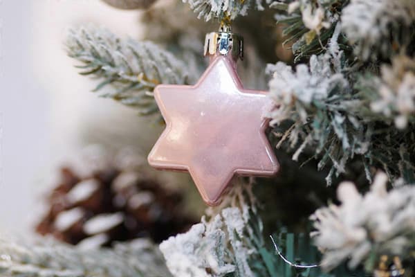 33 stk. julekugler til julefrokost og bryllup Pink One Size