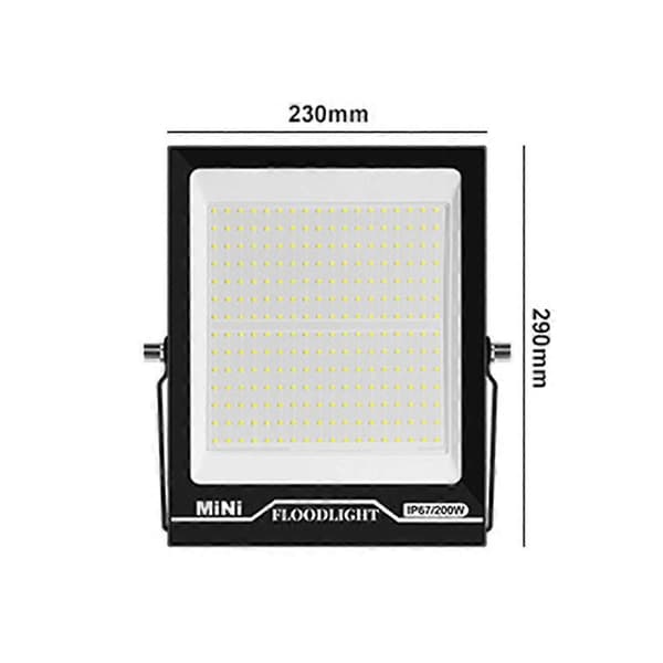 200W LED-kohdevalo IP67 vedenpitävä ulkokohdevalo pihalle, puutarhaan, leikkikentälle