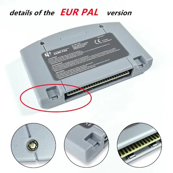 Conker's Bad Fur Day 64-bitars spelkassett US NTSC-version eller EUR PAL-version för N64-konsoler EUR PAL (with Box)