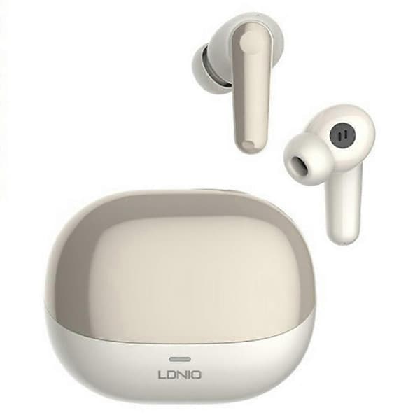 LDNIO T06 TWS Bluetooth-kompatible 5.3 Ørepropper Støyreduserende Trådløse In-ear Musikkørepropper Beige