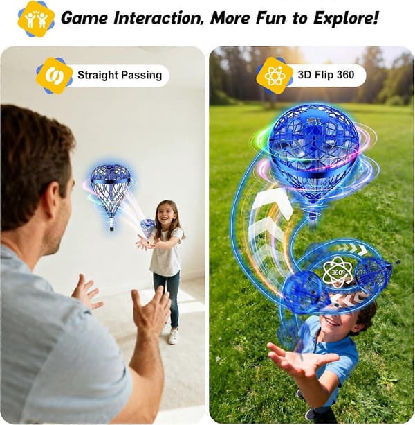 2026 AI Flyvende Orb Bold Legetøj, Galaktisk Fidget Spinner, Mini Droner Legetøj til 6 7 8