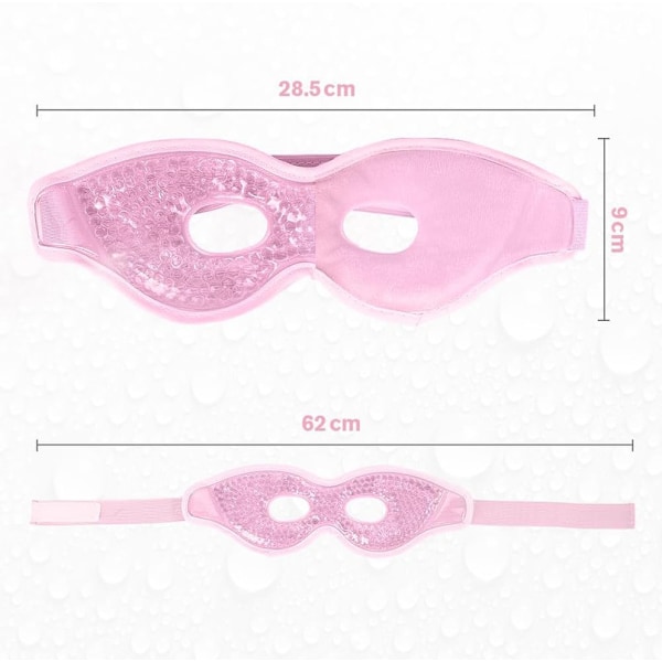 Kylmask för ögon, återanvändbar gelmask för svullna ögon, varm/kall terapi för huvudvärk 1PCS