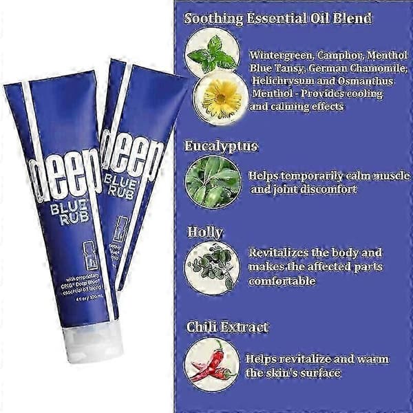 2025-26 Deep Blue Rub 120ml Kroppsolja 2026 1PC