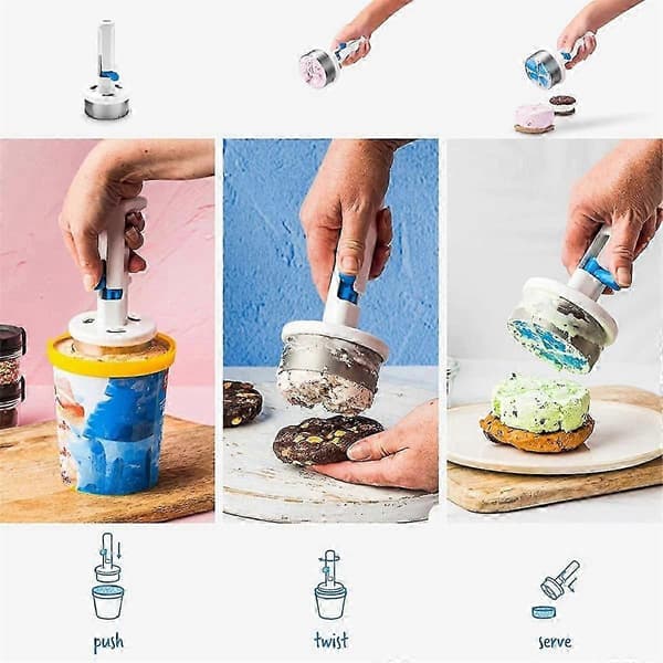 Iscremske - Ske i rustfrit stål til DIY isfremstilling