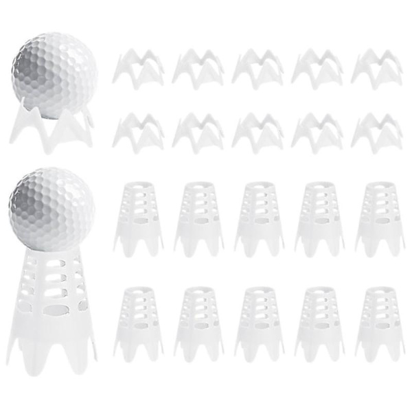 Plastic Golf Tees for Home Simulator, Golf Tees for Outdoor and Indoor Use, Simulator Training, Practice Mat, Golf Tees-White White