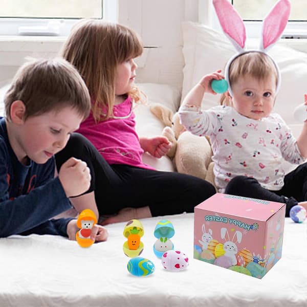 Påskeegg DIY Plast Åpne Egg Overraskelsesegg Tumler Blindboks Leke