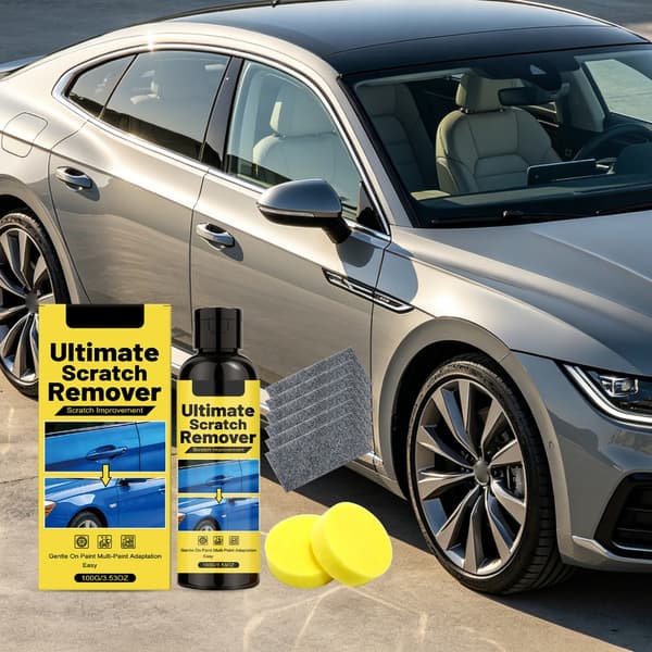 Simple 100G Scratch Repair Kit with 2 Sponges and 6 Cloths for Car Care