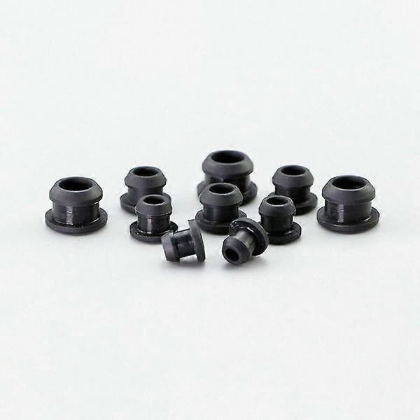 Silikone Gummi Snap-on Hulprop 2,5mm~30mm Sort Blindprop Endehætter Rør 5 Pcs A 29mm