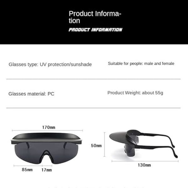 Ellipse Hatt Solbriller Trendy Solbriller UV400 Solbriller UV-blokkerende Menn Kvinner Klassisk Trendy G