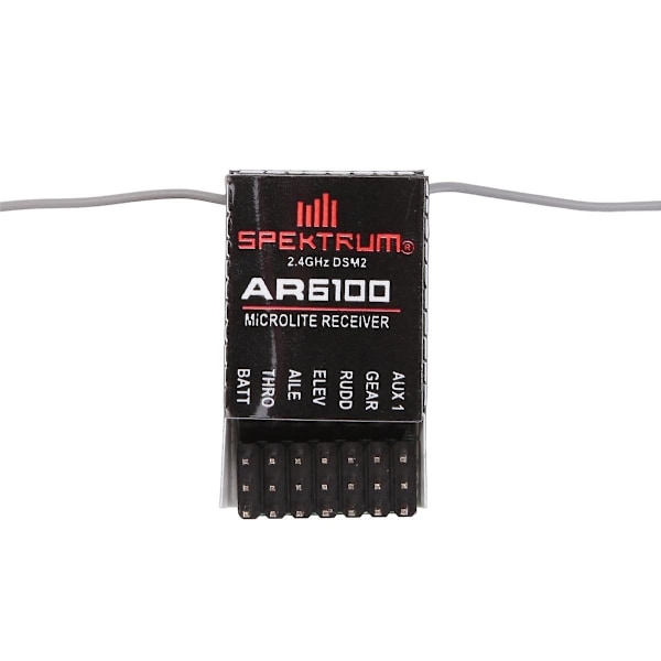 Spektrum AR6100 DSM2 RC-vastaanotin 2,4 GHz 6 kanavaa 6CH Spektrum JR DX6I DX7 DX8 DSX6 DSX7 helikoptereille ja lentokoneille As Shown