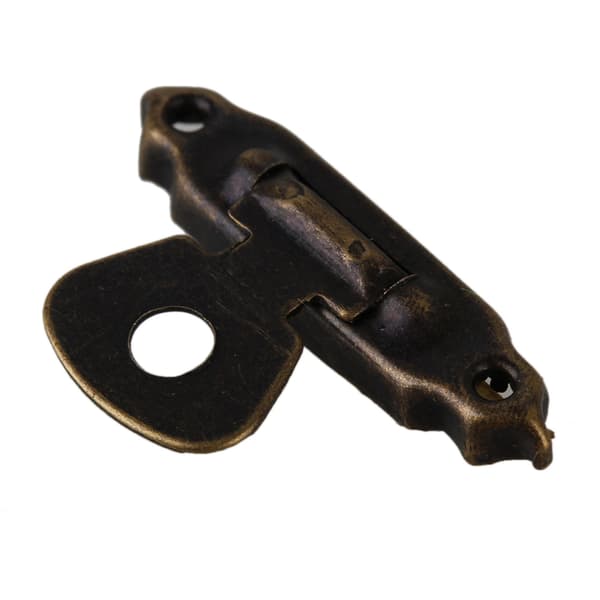 80 x Bronzy Metal Hem Dekorativ Mini Smyckeskrin Lås Spänne