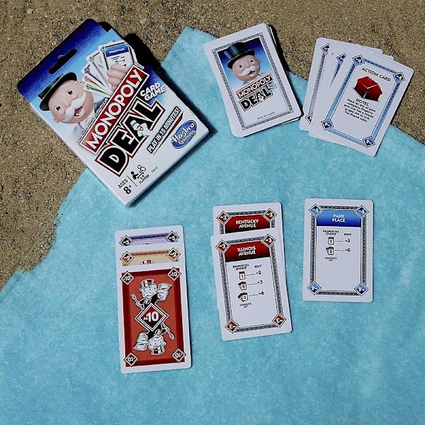 Monopoly Deal Nopea korttipeli perheille, lapsille 8-vuotiaasta alkaen ja 2-5 pelaajalle[C]