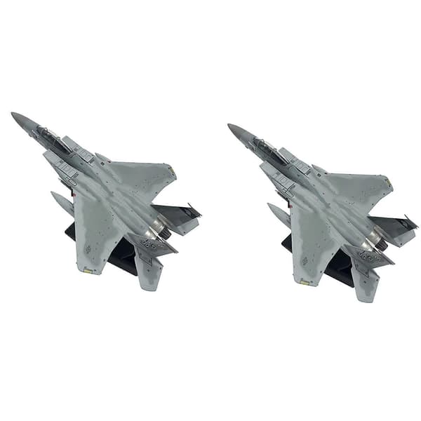 2X 1/100 Skala Trykstøbte Fly F15 Eagle Amerikanske Flådefly Model til Samling Gave Hjem Stue Indretning