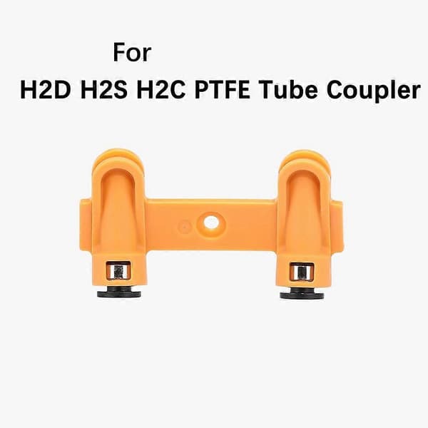 För Bambu Lab H2D H2S H2C Matningsrörsstöd H2 PTFE-rörkoppling 3D-skrivartillbehör [för H2D/H2S/H2C] Yellow
