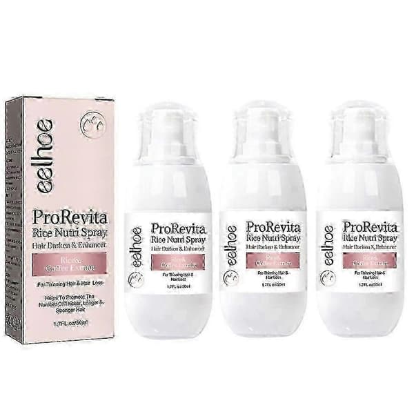 w 3X Zephta H-Regrow 2.0, Zephta Hårgenvækst, Prorevita Ris Nutri Spray, til Hår