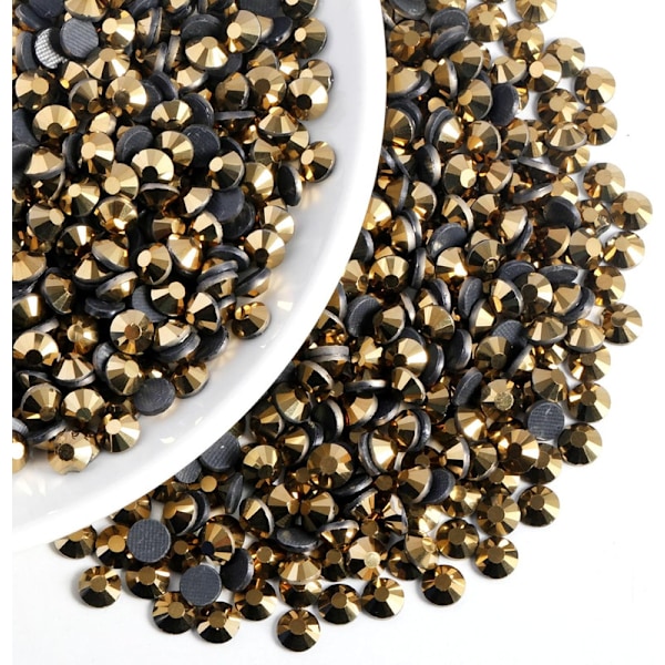 600 st Aurum Hotfix Strassstenar för Hantverk, SS30, 6,3-6,5 mm Aurum Aurum SS30