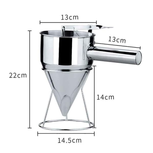 Dejdispenser i rustfrit stål med stativ til kager, donuts, muffins, pandekager