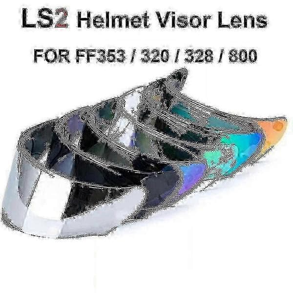 Ls2 Motorcykelvisir Til Ff320 Ff353 Ff328 Ff800 Ansigtstilbehør Golden Red