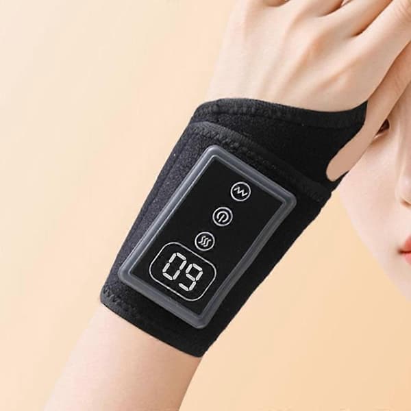 Handmassager Värmeterapi Smart Bärbar Handledsvårdsenhet med 6 Vibrationslägen / 5 Temperaturinställningar
