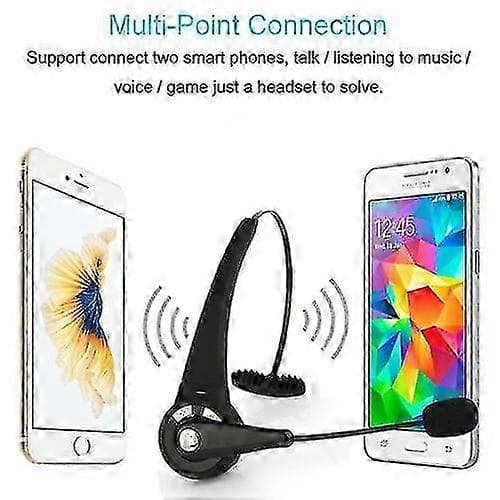 Bluetooth-headset med støjreduktion til lastbilchauffører Svart