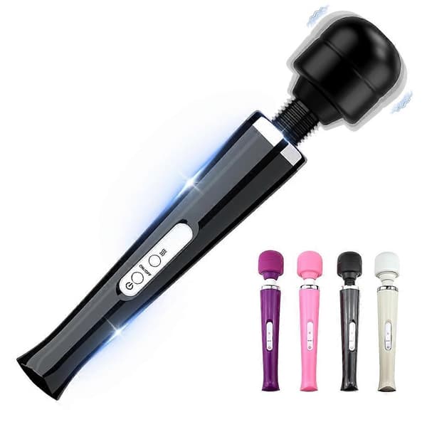 Electric Massager Powerful 10-Speed Body Relaxation Deep Tissue Muscle Relief Back Pink Plug Style